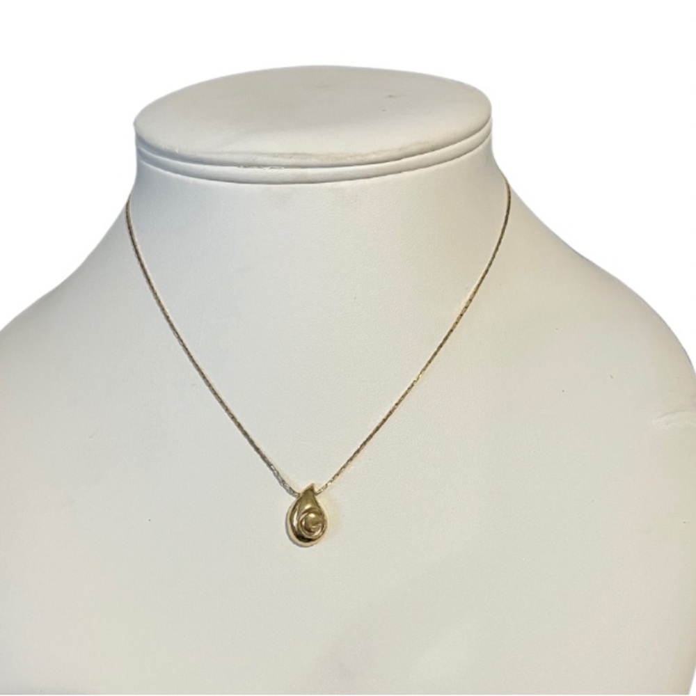GIVENCHY Teardrop Pendant Necklace Authentic
